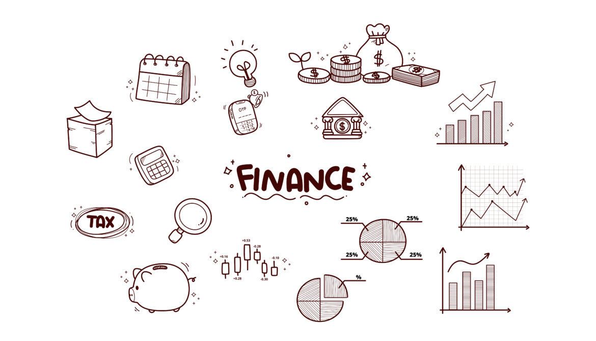 Finance_invest_forex_trading_doodle_elements_icon_symbol_set