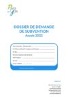 DOSSIER DE DEMANDE DE SUBVENTION 2022